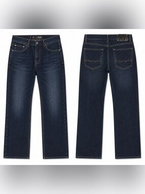 Dark Blue Straight-Leg Men’s Jeans XRay 33in‎